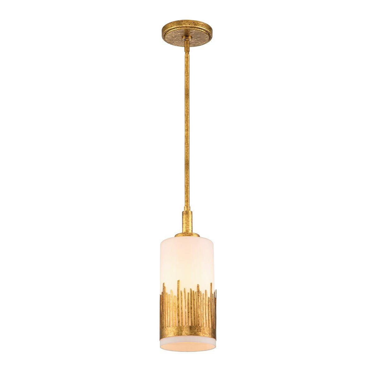 HÄNGLAMPA Quintiesse 56,5/15,9/15,9 cm  - guldfärgad, Klassisk, metall/glas (56,5/15,9/15,9cm) - Elstead Lighting