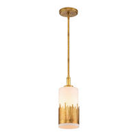 HÄNGELEUCHTE Quintiesse 56,5/15,9/15,9 cm  - Goldfarben, KONVENTIONELL, Glas/Metall (56,5/15,9/15,9cm) - Elstead Lighting