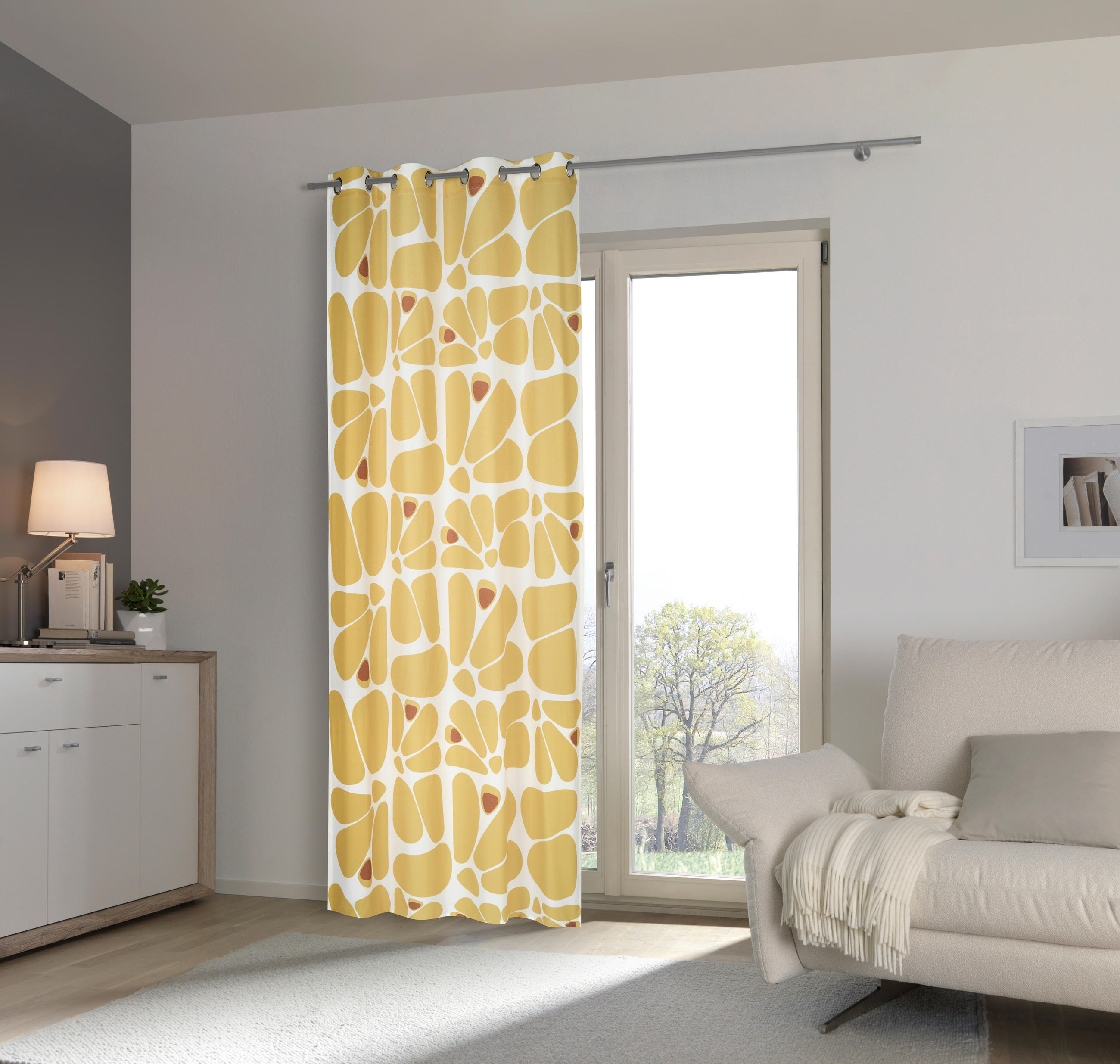 ÖLJETTLÄNGD ej transparent  - lime, Design, textil (140/245cm) - Esposa