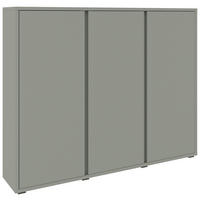 SCHUHSCHRANK Grün  - Anthrazit/Grün, Design, Holzwerkstoff/Kunststoff (145/120/34cm) - Xora