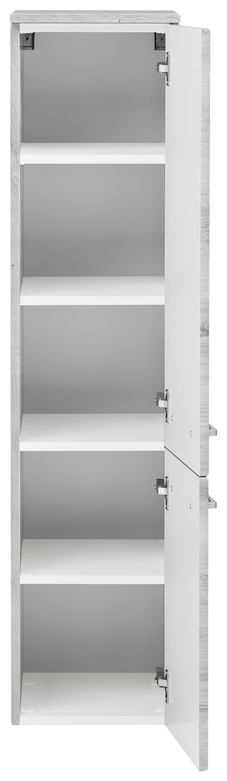 BADEZIMMER  in 110 cm  - Eichefarben/Grau, Konventionell, Glas/Holzwerkstoff (110cm) - Held
