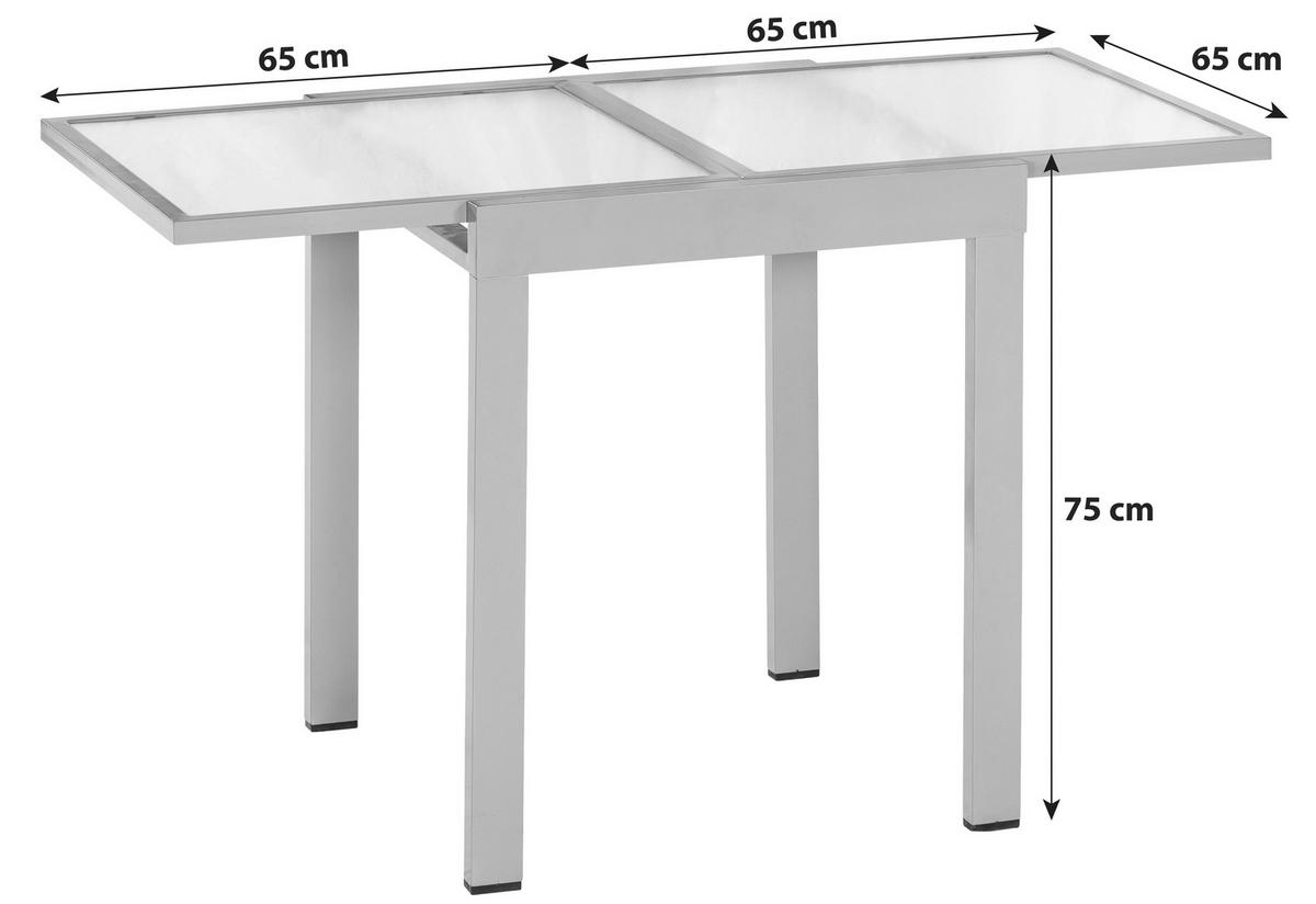 VRTNI SET   aluminij   srebrne barve črna, srebrne barve    - srebrne barve/črna, Moderno, kovina/tekstil - Gardenson