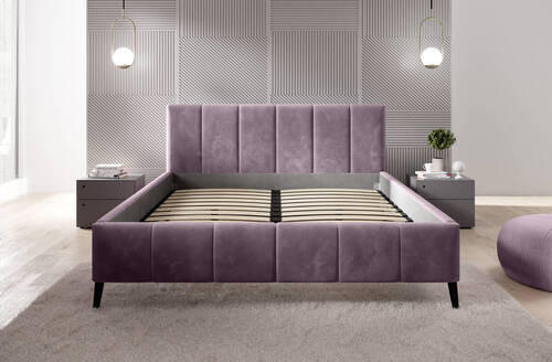 PAT TAPIțAT  in lila  - lila/culoare natur, Modern, lemn/textil (180/200cm) - Xora