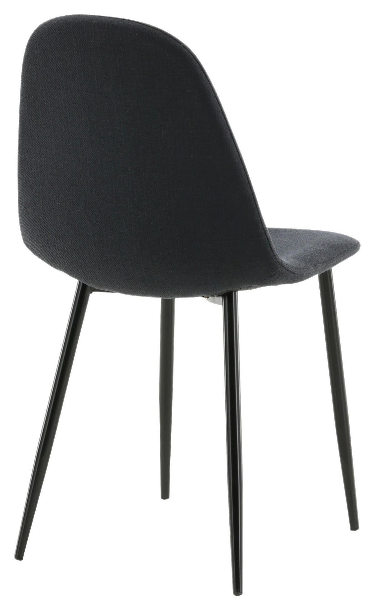 STUHL-SET 2 Stück  in Stahl Textilgeflecht  - Schwarz, Design, Textil/Metall (44/87/53cm) - Livetastic