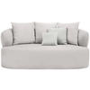 2-SITZER-SOFA in Bouclé Altrosa  - Sandfarben/Schwarz, MODERN, Kunststoff/Textil (177/86/105cm) - Hom`in