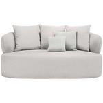 2-SITZER-SOFA in Bouclé Altrosa  - Sandfarben/Schwarz, MODERN, Kunststoff/Textil (177/86/105cm) - Hom`in