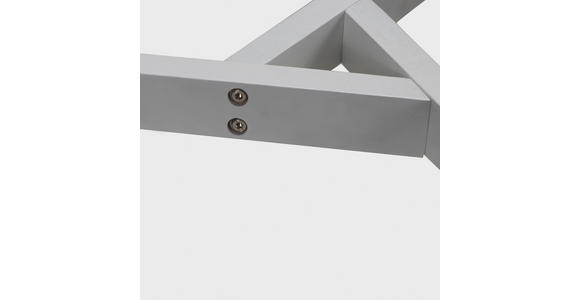 BEISTELLTISCHSET Eiche massiv rund Klar, Weiß  - Klar/Weiß, Design, Glas/Holz (50/40/50/40/45/40cm) - Carryhome