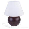 TISCHLEUCHTE 20/27 cm   - Wengefarben, KONVENTIONELL, Holz (20/27cm)