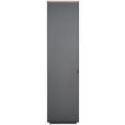 GARDEROBENSCHRANK  in 50/200/40 cm  - Anthrazit/Schwarz, Design, Holzwerkstoff/Metall (50/200/40cm) - Dieter Knoll
