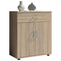 KOMÓD 60/70/30 cm  - ezüst/Sonoma tölgy, Design, műanyag/faalapú anyag (60/70/30cm) - Boxxx