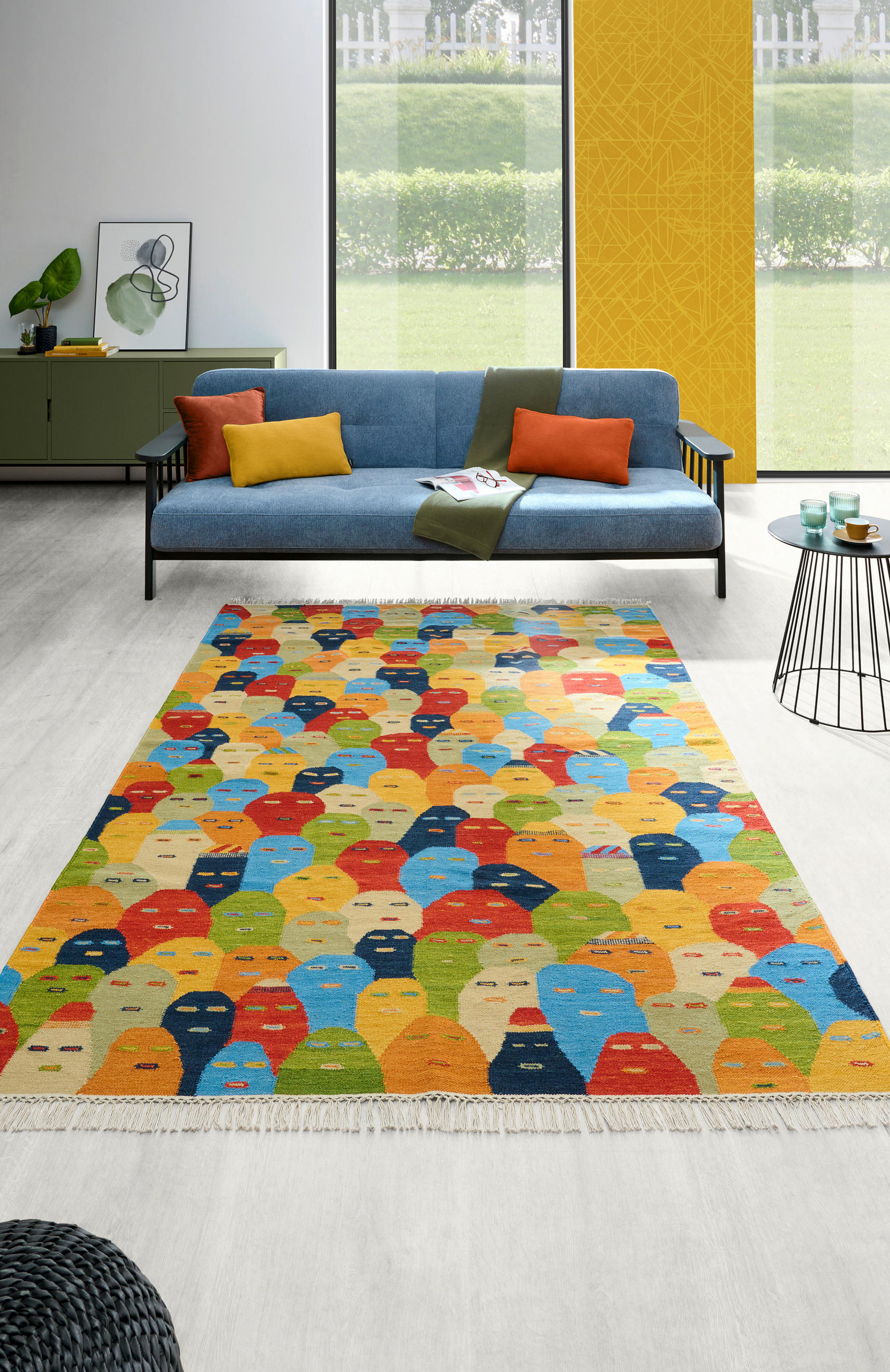 ORIENTTEPPICH 80/200 cm Happy Faces Multicolor  - Multicolor, LIFESTYLE, Textil (80/200cm) - Cazaris