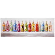 Essen & Trinken ÖLGEMÄLDE - Multicolor, LIFESTYLE, Holz/Textil (50/150cm) - Monee