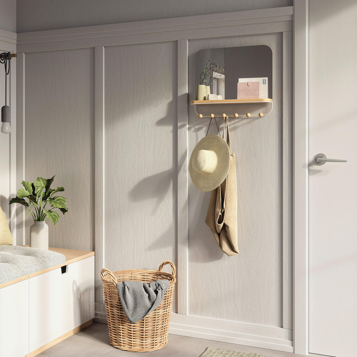 OGLEDALO      - bijela, Basics (10/41/46cm) - Umbra