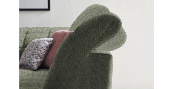 ECKSOFA in Webstoff Grün  302/216 cm  - Schwarz/Grün, Design, Holz/Textil (302/216cm) - Xora