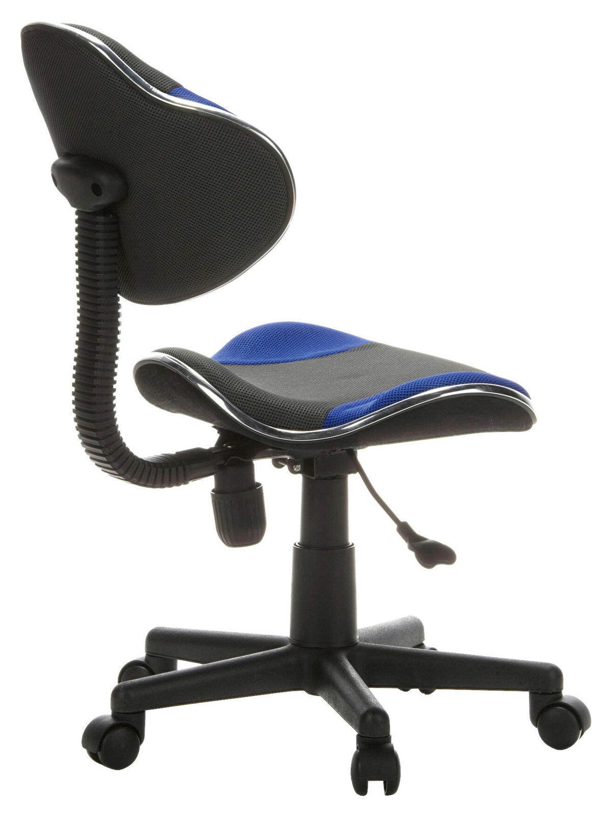 MLADINSKI VRTLJIVI STOL umetna masa modra, siva  - modra/siva, Basics, umetna masa (45/86-101/42cm) - MID.YOU