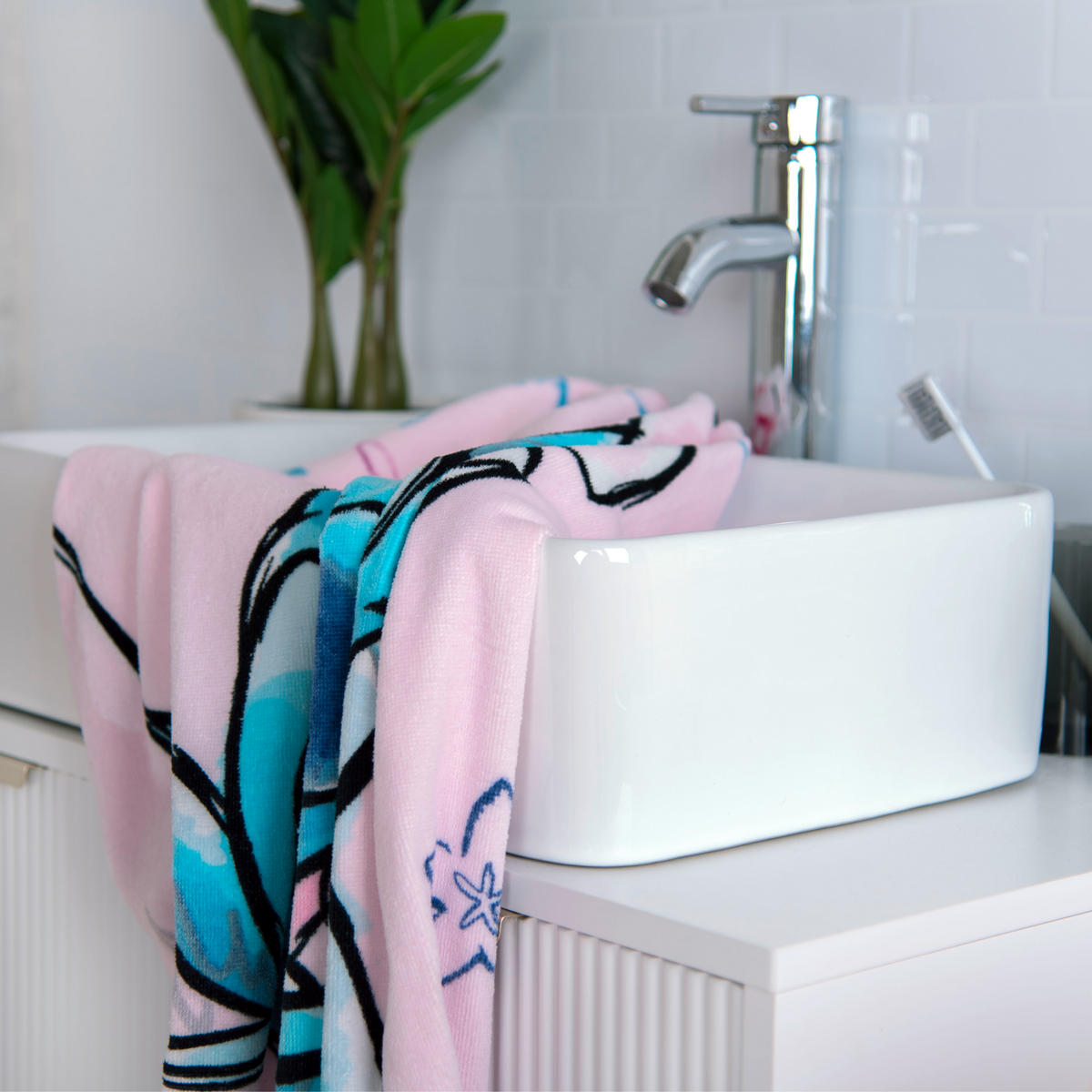 BADETUCH Pink 75/150 cm  - Pink, Trend, Textil (75/150cm) - Herding