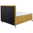 BOXSPRINGBETT 140/200 cm  in Currygelb  - Currygelb/Schwarz, Design, Textil/Metall (140/200cm) - Esposa