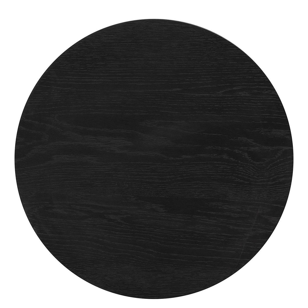ODKLÁDACÍ STOLEK, dub, černá - černá, Moderní, dřevo/kompozitní dřevo (50/50/40cm) - home24