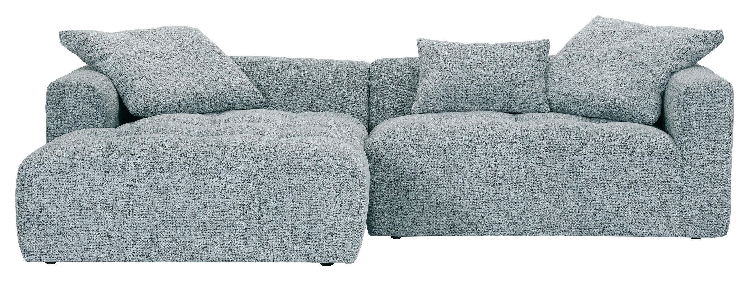 HÖRNSOFFA i mintgrön  - mintgrön/svart, Klassisk, textil/plast (170/276cm) - MID.YOU