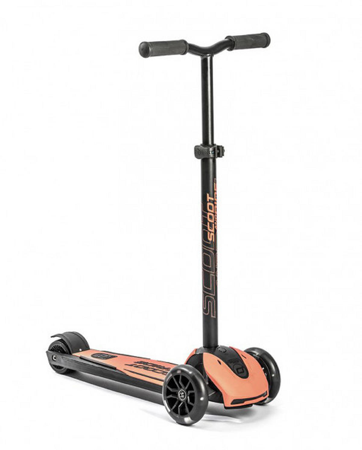 KINDERSCOOTER HIGHWAYKICK 5 LED  - Koralle/Schwarz, Trend, Kunststoff/Metall (25/79/60cm) - Scoot and Ride