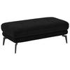 HOCKER in Textil Schwarz  - Schwarz, Design, Textil/Metall (132/45/68cm) - Beldomo Style