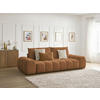 3-SITZER-SOFA EVEREST Flachgewebe Orange  - Schwarz/Orange, MODERN, Kunststoff/Textil (278/90/115cm)