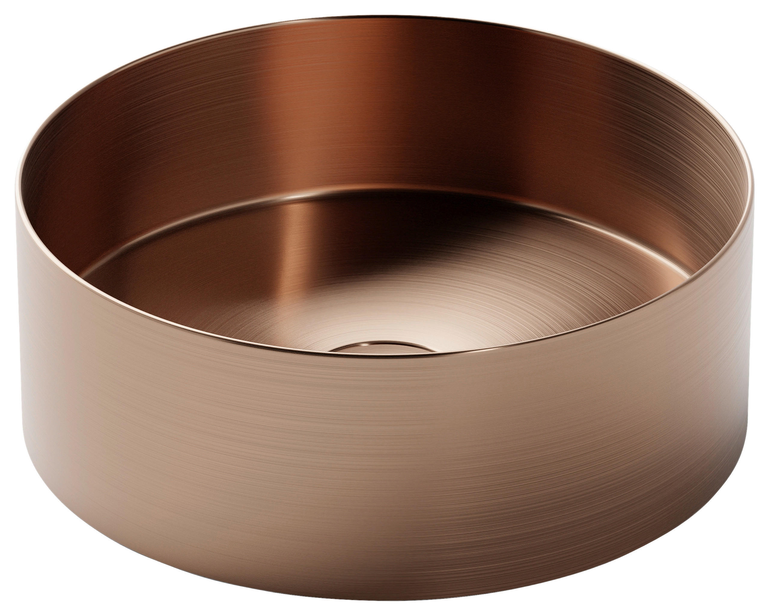 WASCHBECKEN 30/11/30 cm  - Roségold, MODERN, Metall (30/11/30cm)
