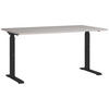SCHREIBTISCH 140/80/68-91 cm  in Schwarz, Kaschmir  - Kaschmir/Schwarz, MODERN, Holzwerkstoff/Metall (140/80/68-91cm) - Germania