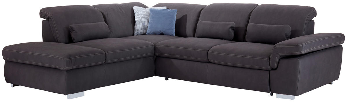 SOFFA i antracit  - beige/antracit, Modern, textil (260/320cm) - MID.YOU