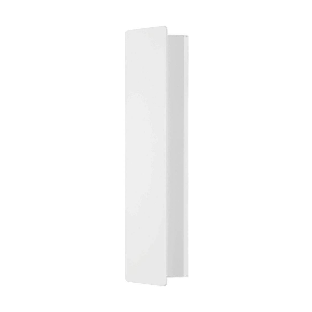 LED FALILÁMPA - fehér, Basics, fém (36cm)