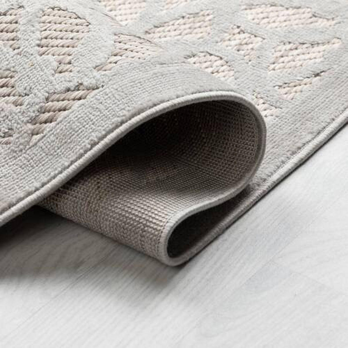 OUTDOORTEPPICH 80/150 cm Piatto Silberfarben  - Silberfarben, Basics, Textil (80/150cm) - Xora