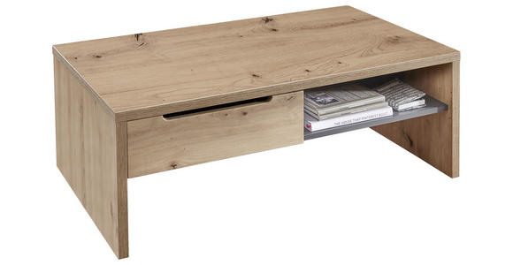 COUCHTISCH 110/65/40 cm rechteckig Graphitfarben, Eiche Artisan - Graphitfarben/Eiche Artisan, Design, Holzwerkstoff (110/65/40cm) - Carryhome