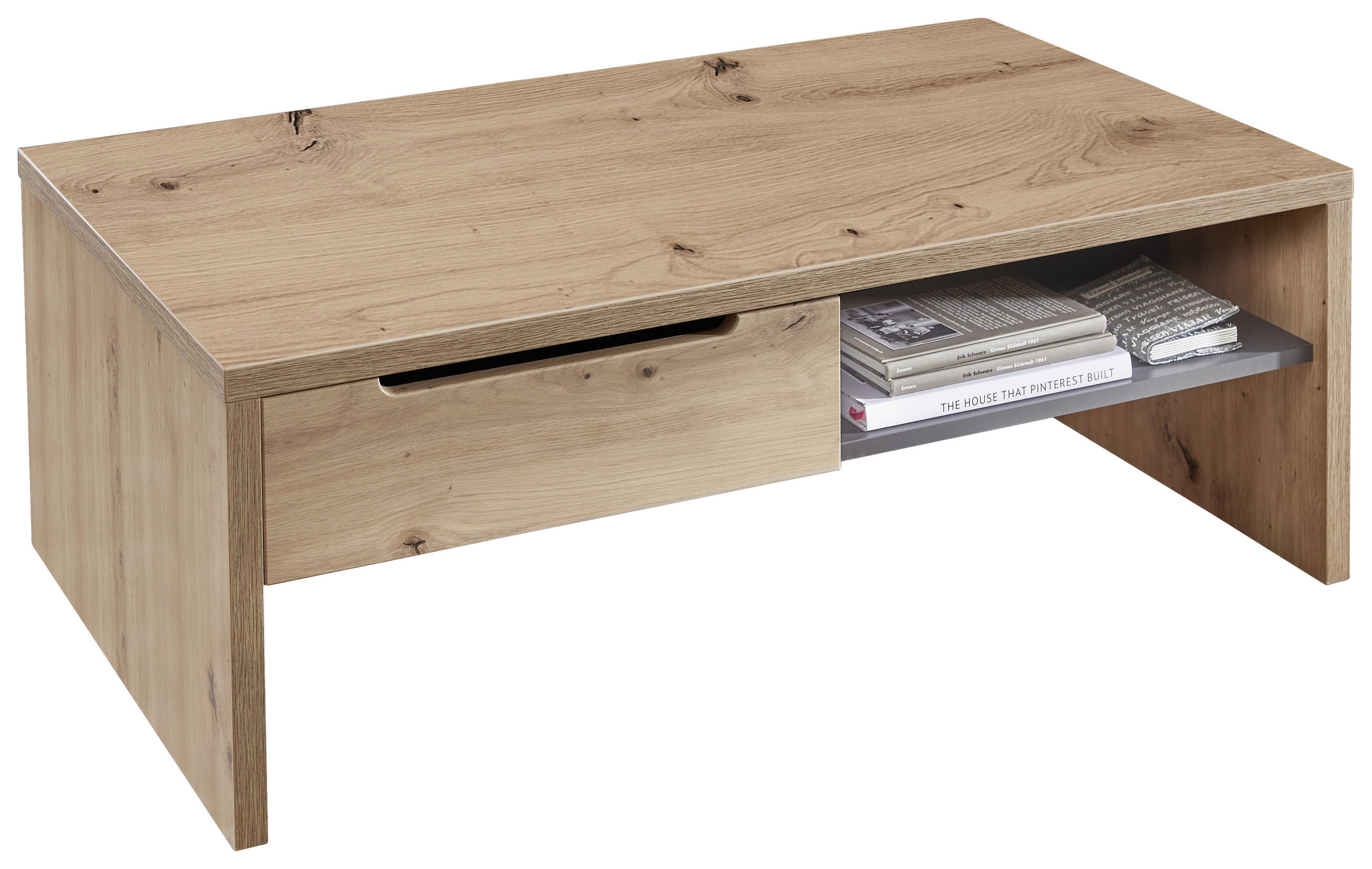 KONFERENČNÍ STOLEK, barvy grafitu, dub artisan, kompozitní dřevo, 110/65/40 cm - barvy grafitu/dub artisan, Design, kompozitní dřevo (110/65/40cm) - Carryhome