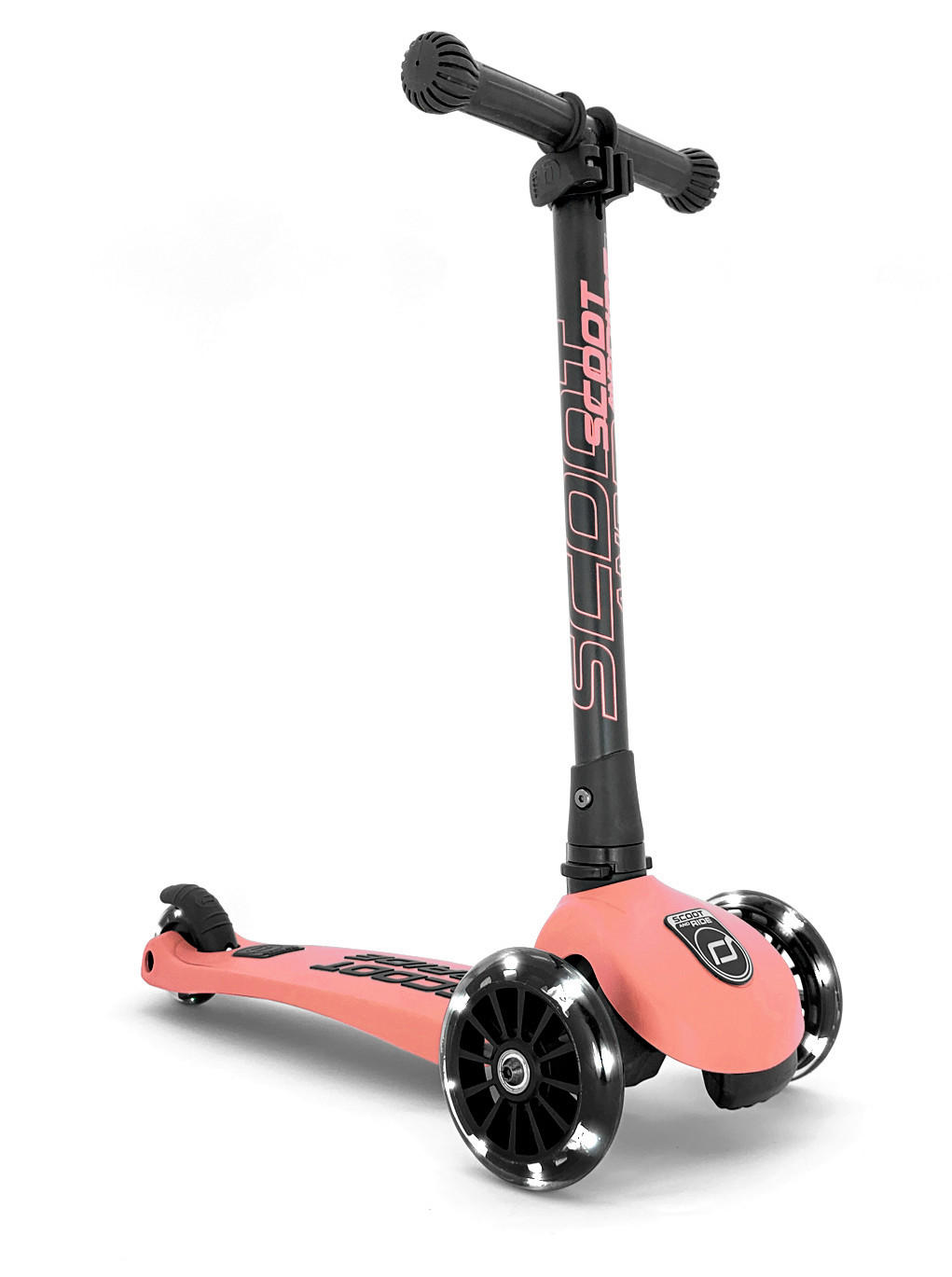 KINDERSCOOTER Highwaykick 3  - Koralle/Schwarz, Trend, Kunststoff/Metall (24/72/55cm) - Scoot and Ride
