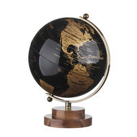 Glob Pământesc - maro/auriu, Design, plastic/lemn (21/28cm) - Ambia Home