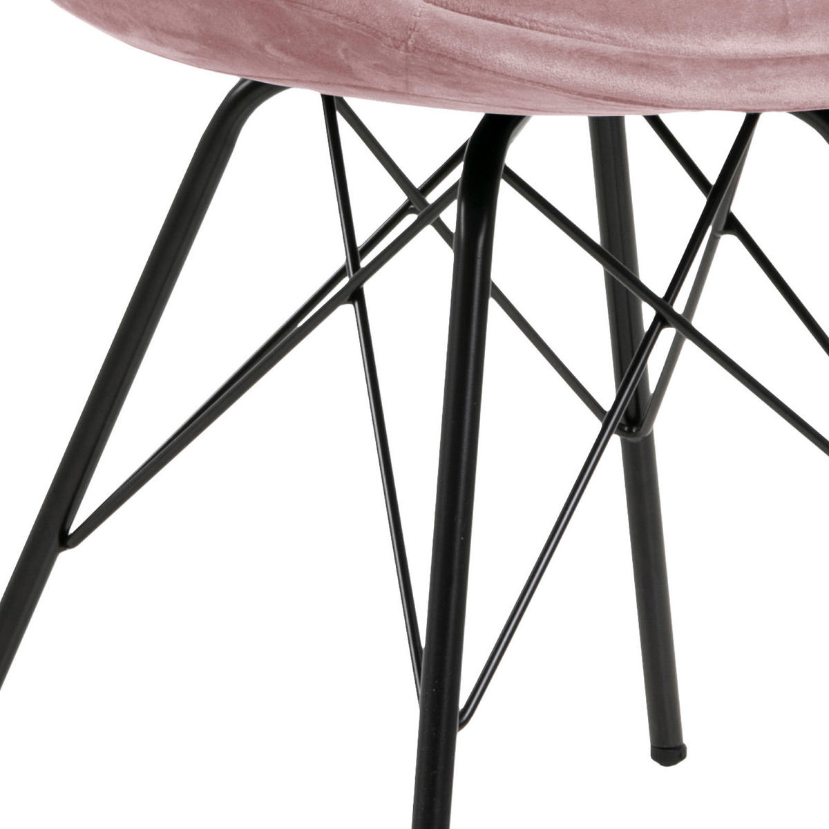 STOLIČKA, 48,5/85,5/54 cm - čierna/staroružová, Trend, kov/textil (48,5/85,5/54cm) - Carryhome