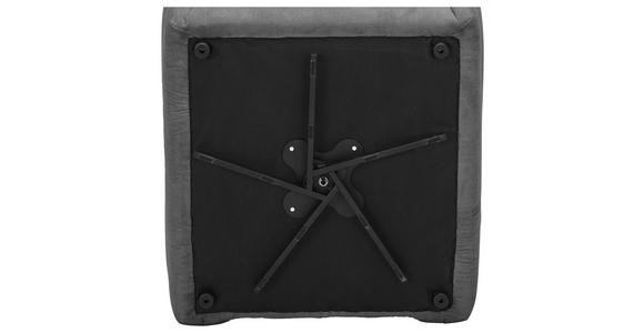 SESSEL in Webstoff Dunkelgrau  - Dunkelgrau/Schwarz, KONVENTIONELL, Textil/Metall (112/88/120cm) - Carryhome