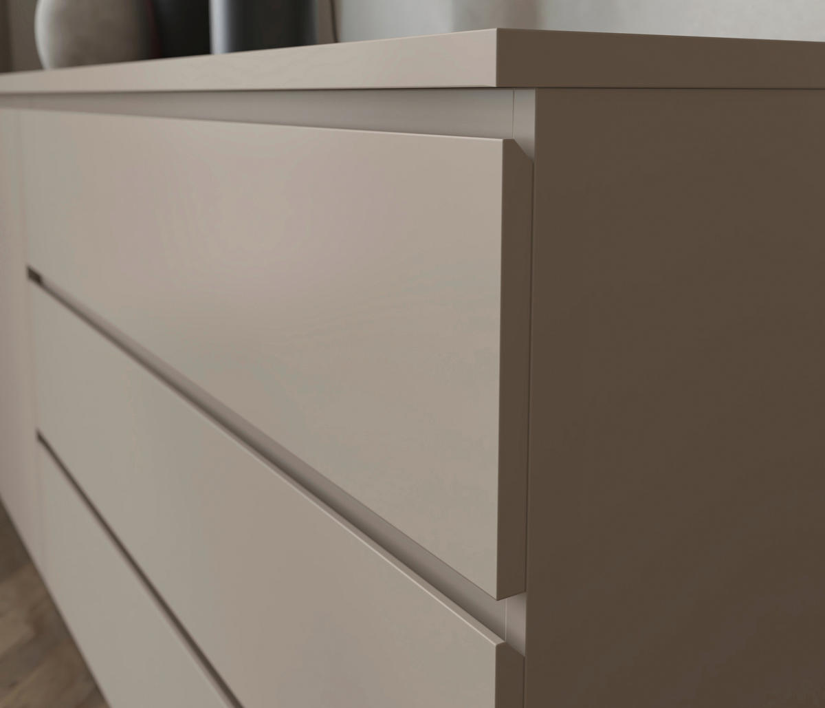 SIDEBOARD Bilbao  in 200/72/34,5 cm  - Taupe, Design, Holzwerkstoff (200/72/34,5cm) - MID.YOU