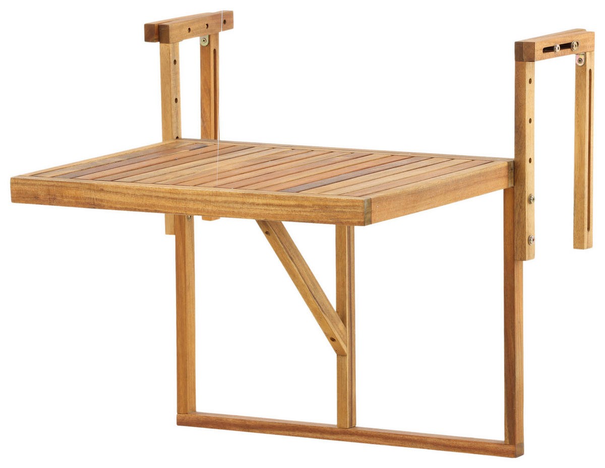 UTEBORD trä rektangulär  - akaciefärgad, Klassisk, trä (60/45/55cm) - Gardenson