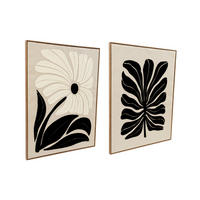 SET DE TABLOURI 80/60/3 cm  - sidefiu/negru, Basics, materiale naturale/textil (80/60/3cm)