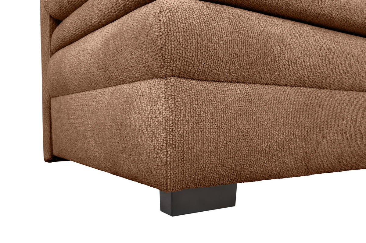 SCHLAFSOFA - Rostfarben/Schwarz, KONVENTIONELL, Kunststoff/Textil (195/93/83cm) - Carryhome