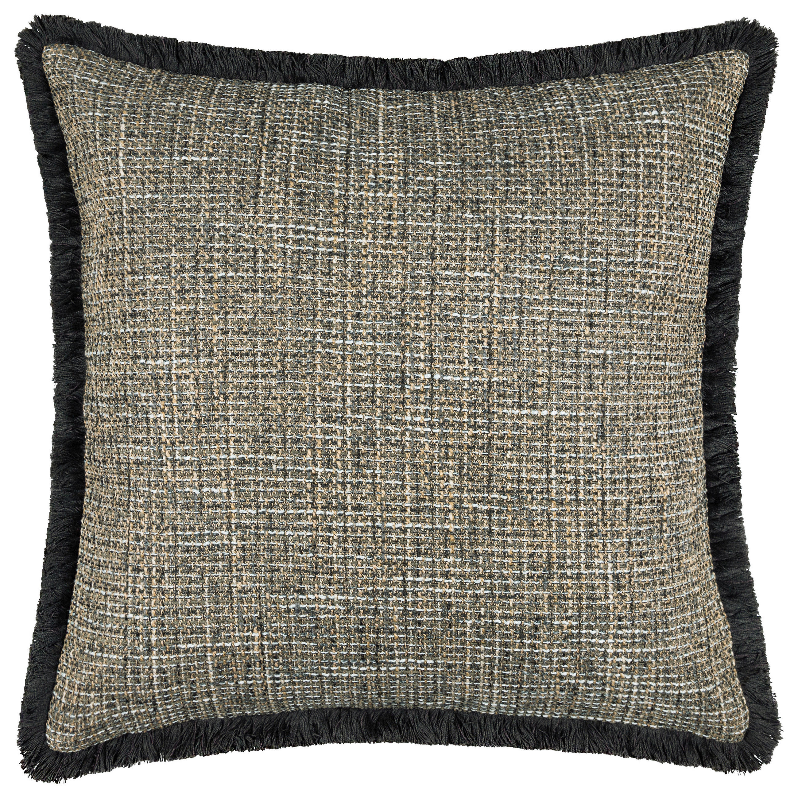 KISSENHÜLLE MR-STRUCTURE 50/50 cm  - Anthrazit/Schwarz, Design, Textil (50/50cm) - Musterring