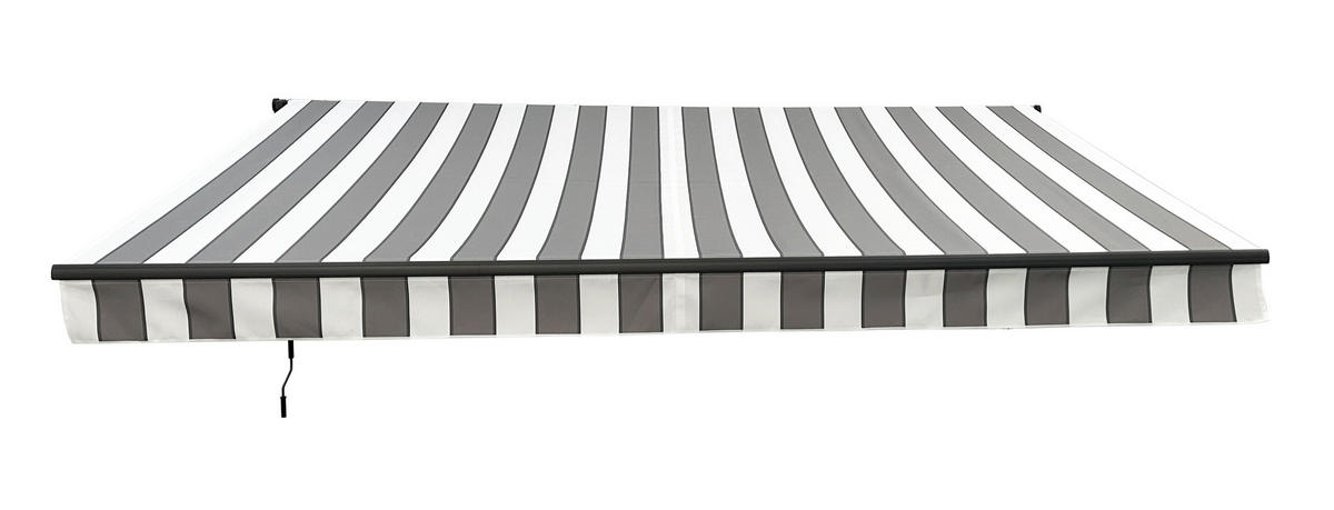 MARKISE - Anthrazit/Schwarz, MODERN, Kunststoff/Metall (395/20/250cm) - Gardenson