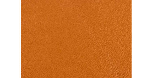 ECKSOFA in Echtleder Orange  - Schwarz/Orange, Design, Leder/Metall (224/305cm) - Dieter Knoll