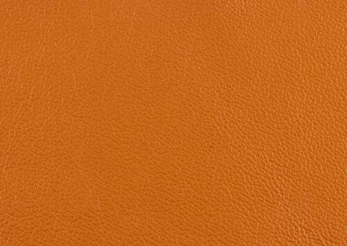 ECKSOFA in Echtleder Orange  - Schwarz/Orange, Design, Leder/Metall (305/224cm) - Dieter Knoll
