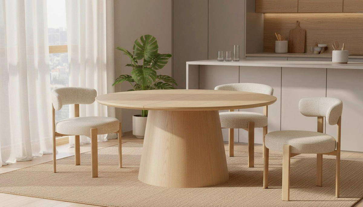ESSTISCH 160/200/100/76 cm Echtholz  Holz, Holzwerkstoff ausziehbar oval Eichefarben  - Eichefarben, MODERN, Holz/Holzwerkstoff (160/200/100/76cm) - Livetastic