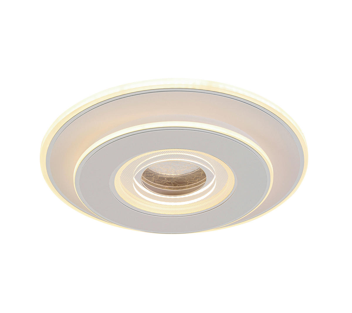 PLAFONIERĂ CU LED - alb/culoare crom, Basics, plastic/metal (35/6cm) - Novel