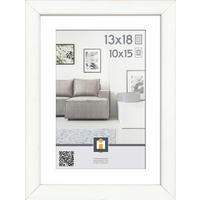 RÁM NA OBRAZY, 1 foto 13 cm x 18 cm - bílá, Basics, plast (15/20/2,5cm)