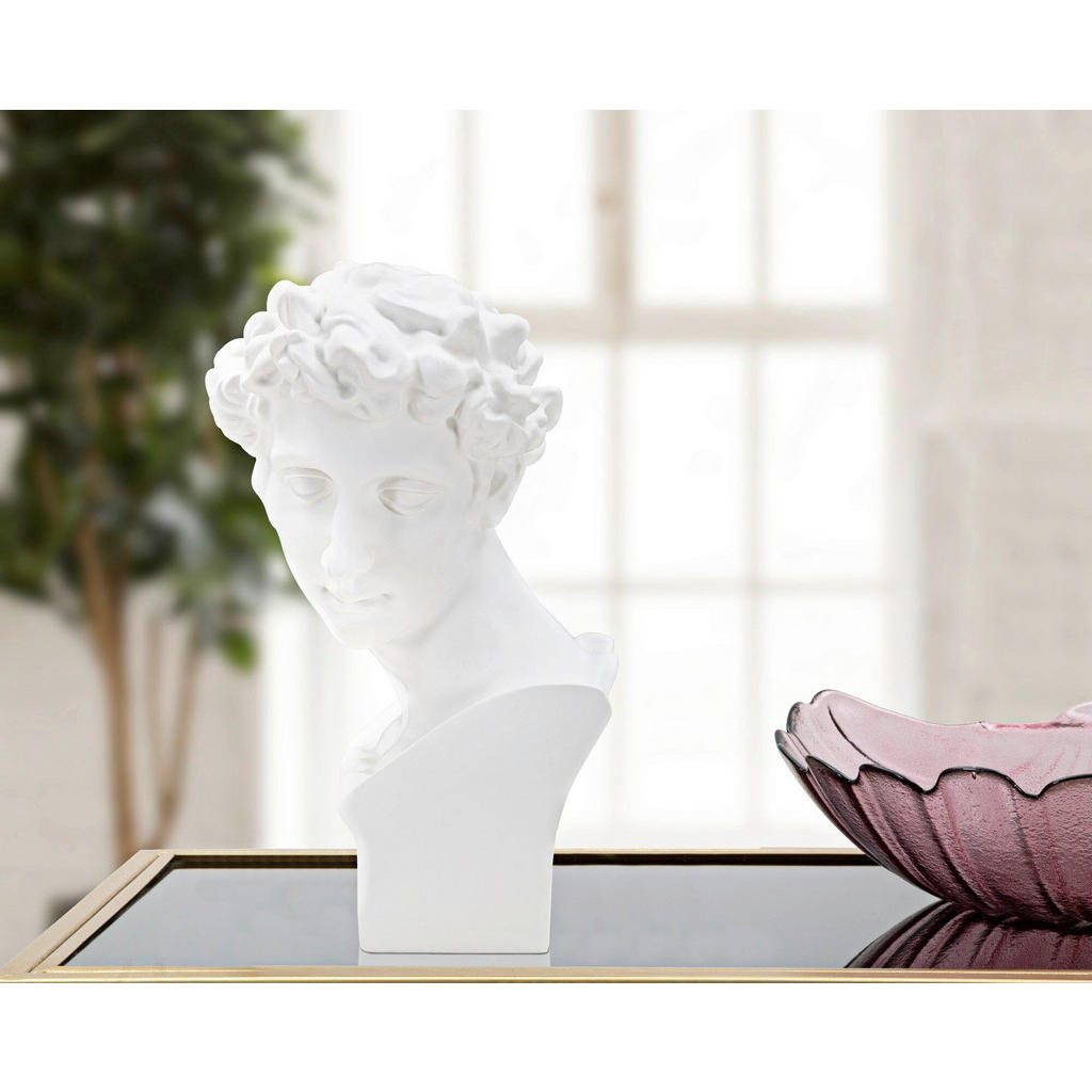 Thumbnail - Skulptur, Weiß, Kunststoff, 20x30x17.5 cm, Dekoration, Skulpturen & Dekoobjekte, Skulpturen