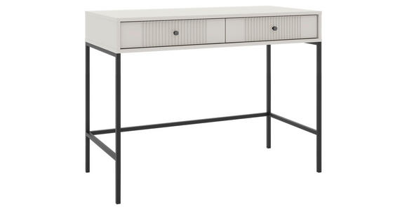 SCHMINKTISCH Kaschmir - Kaschmir/Schwarz, Design, Holzwerkstoff/Metall (104,2/50/79cm) - Xora